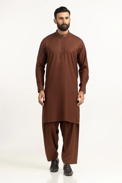 Regular Fit Embroidered Suits