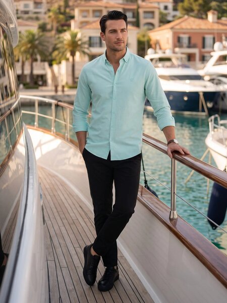 Light Green Oxford Shirt (CSB-324)