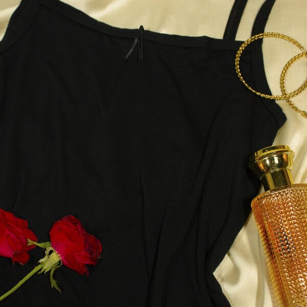 Bebelle - Camisole, Ultra Soft Viscose Lycra Slip - Black