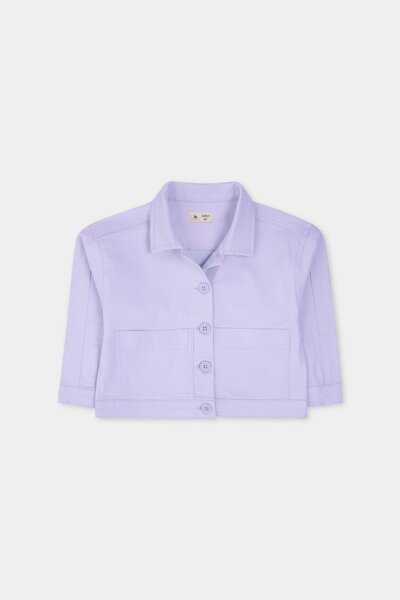 Lilac Twill Girls' Jacket