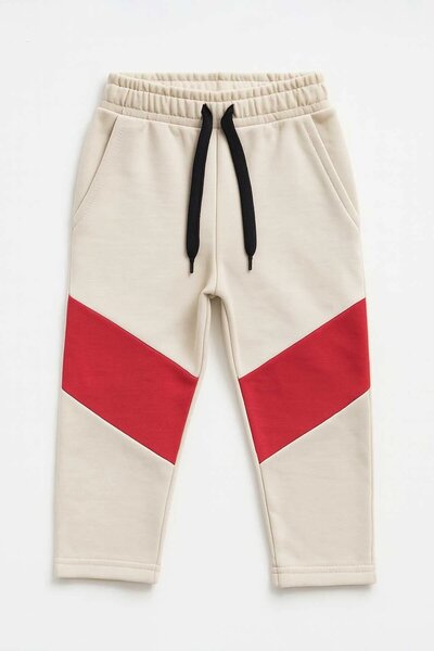 Max 21 Boy's Contrast Panel Terry Trousers