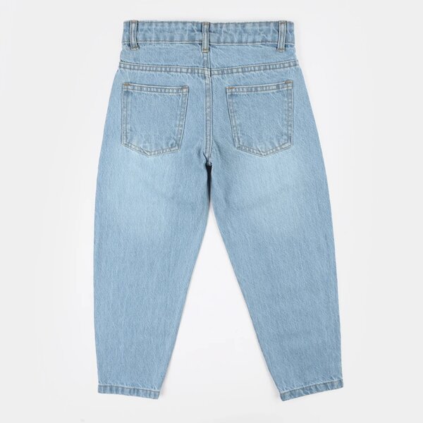 Girls Denim Stretch Pants - Light Blue