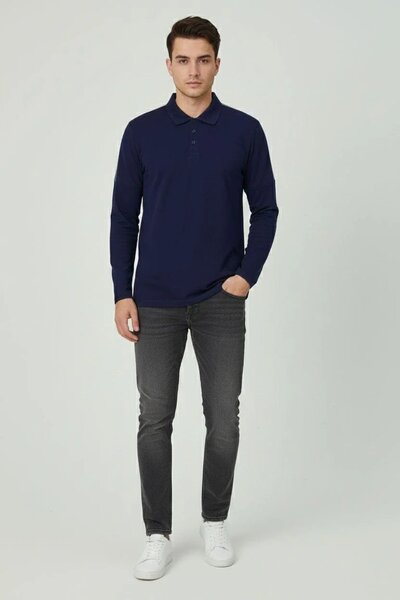 Men's Shoulder Piping Polo Shirt