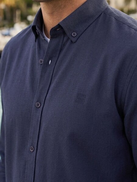 Navy Blue Oxford Shirt (CSB-341)