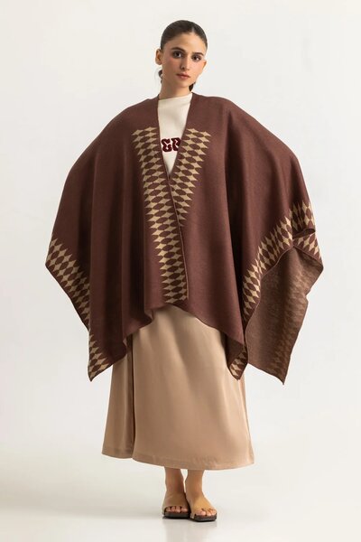 Regular Fit Cape Shawl