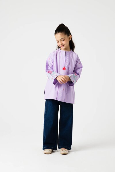 Light Purple Grace Embroidered Top