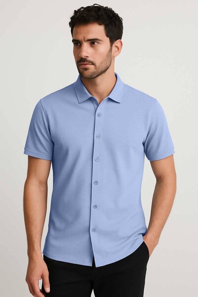 Jay Cee Men's Short Sleeve Casual Shirt