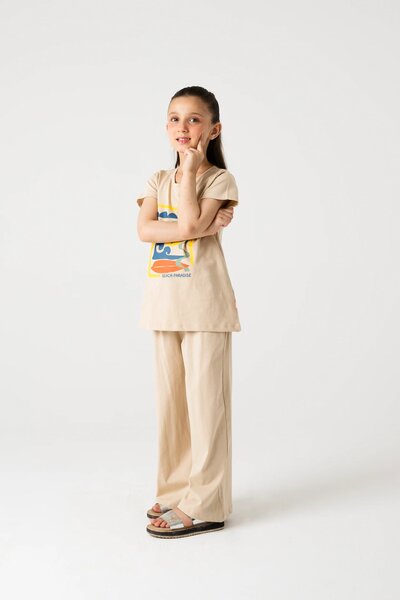 Girls Beach Paradise Graphic Co-ord Set