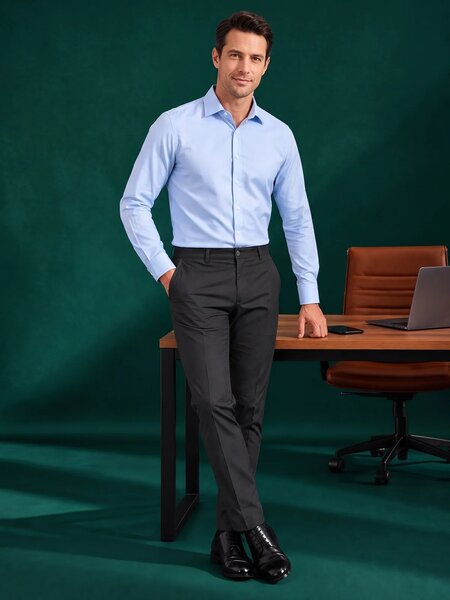 Black Performance Wrinkle Free Trouser (CTR-134)