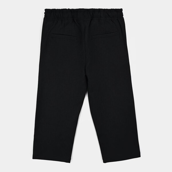 Boys Cotton Twill Pant Poly - BLACK