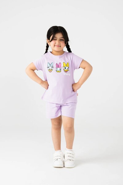 Girls Lilac Playday Jersey Co-ord Set