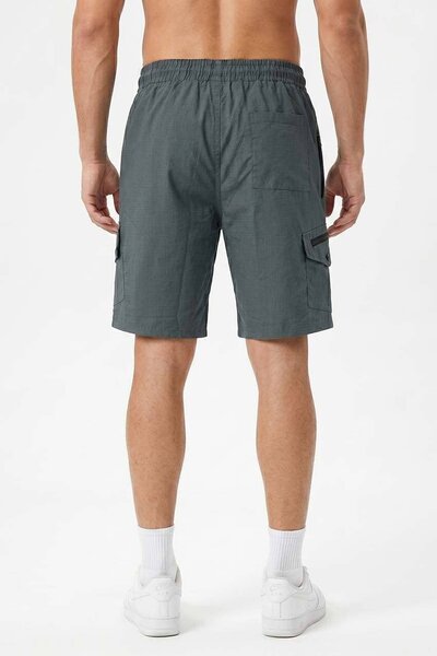 Men's Slub Textured Twill Cargo Shorts
