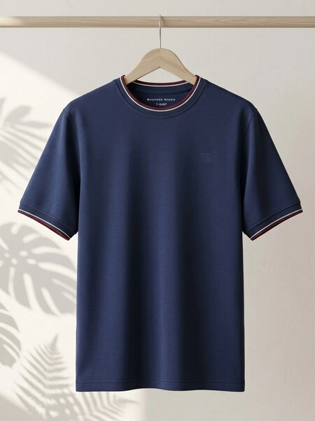 Navy Blue Basic T-Shirt (TEE-507)