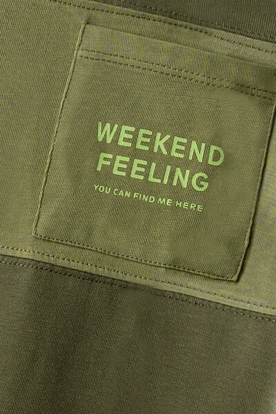 Boys Dark Olive Weekend Tee