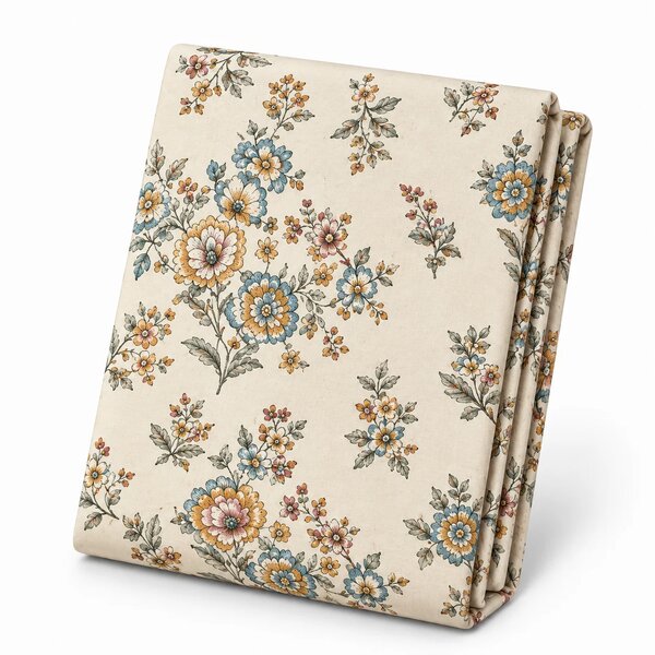 Floral Printed Double Bed Sheet