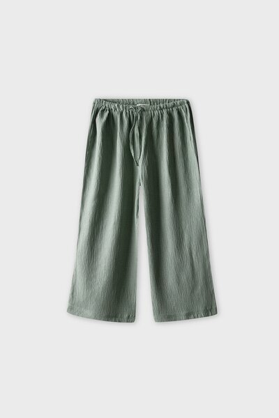 Sage Flow Wide-Leg Culottes