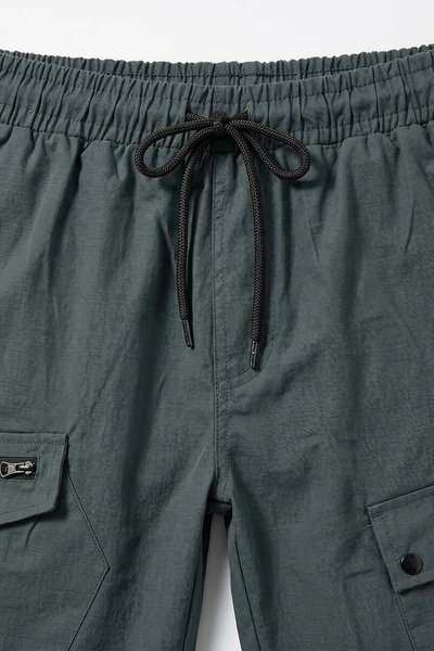 Men's Slub Textured Twill Cargo Shorts