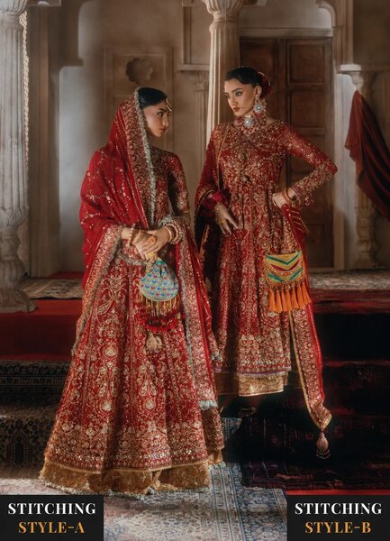 Aik Atelier Unstitched Embroidered Chiffon 3 Piece Suit AIK26UAAW B2604 - Wedding Collection