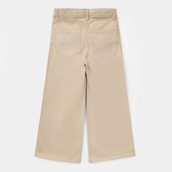 Girls Cotton Twill Pant – Brown