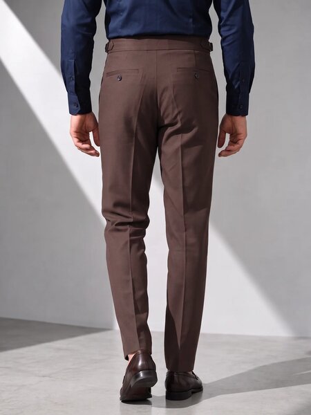 Dark Brown Imported Gurkha Pant  (FDT-479)