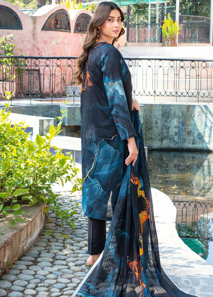Fabiha by Feroza Printed Lawn Suits Unstitched 3 Piece FZ25FB D-04 - Summer Collection
