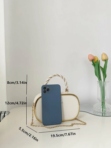 Shein - Fashionable Pu Leather Mini Handbag