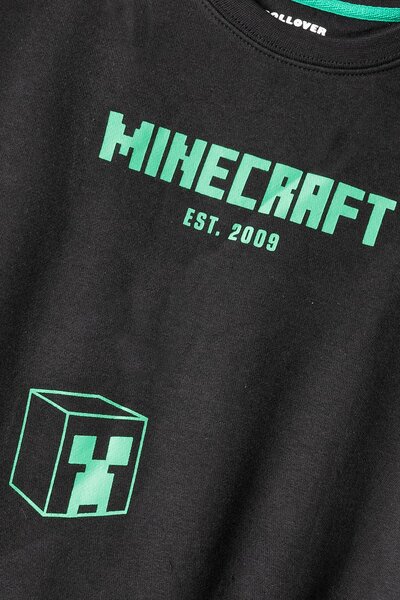 Boys Minecraft Oversized Fleece Sweatshirt