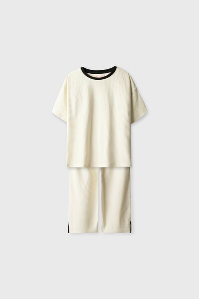 Girls Minimal Contrast Co-ord Set