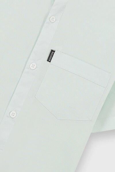 Boys Mint Cotton Casual Shirt