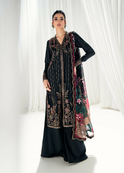 Efsun by Sahane Women RTW Embroidered Raw Silk 3 Piece Suit FP8803 Efsun Festive Collection