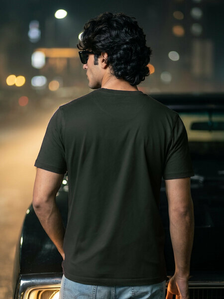 Dark Green Basic T-Shirt (TEE-481)