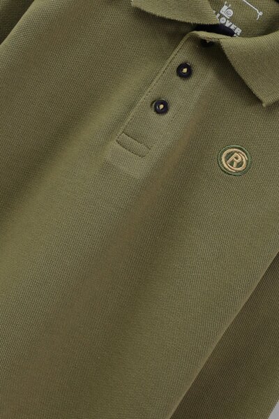Olive Pique Polo