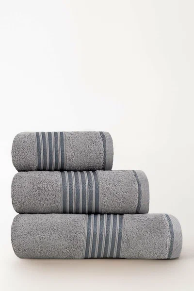 Dove Grey Combed Viscose Towel