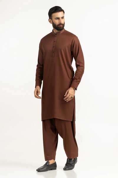 Regular Fit Embroidered Suits