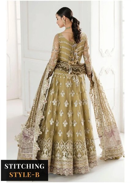 Chantelle by Baroque Unstitched Embroidered Net 3 Piece Suit BQ26UCF CH10-D02 - Festive Collection