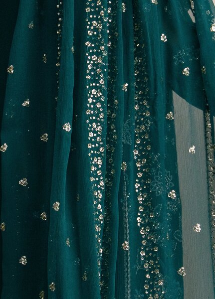 Xenia Formals Unstitched Embroidered Chiffon 3 Piece Suit D-02 Azari - Festive Collection