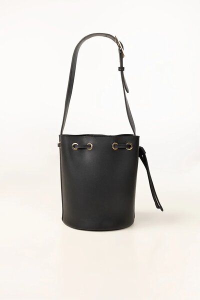 Black Bucket Bag