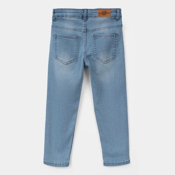 Girls Denim Rigid Pant Basic – Light Blue