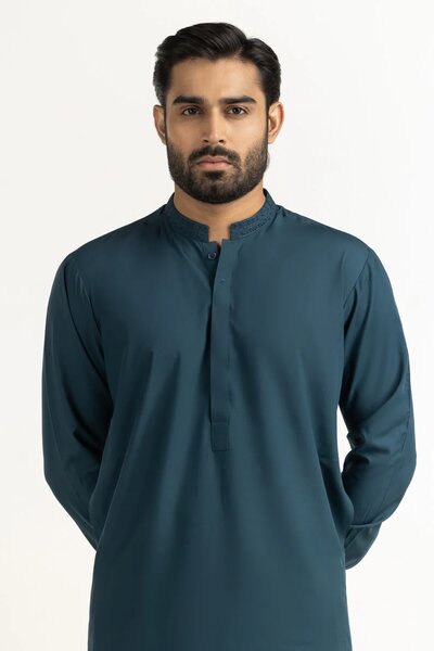 Regular Fit Embroidered Suits