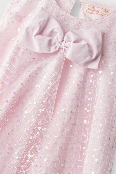 Blush Sparkle Net Dress