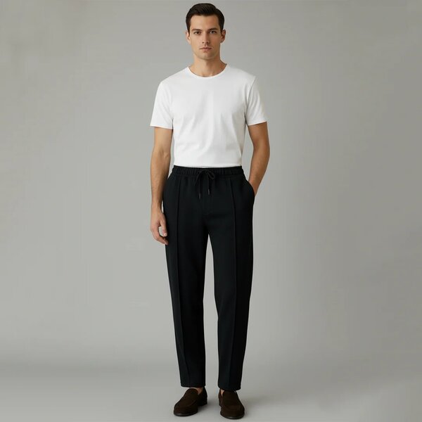 Vybe - Pleated Trouser - Black