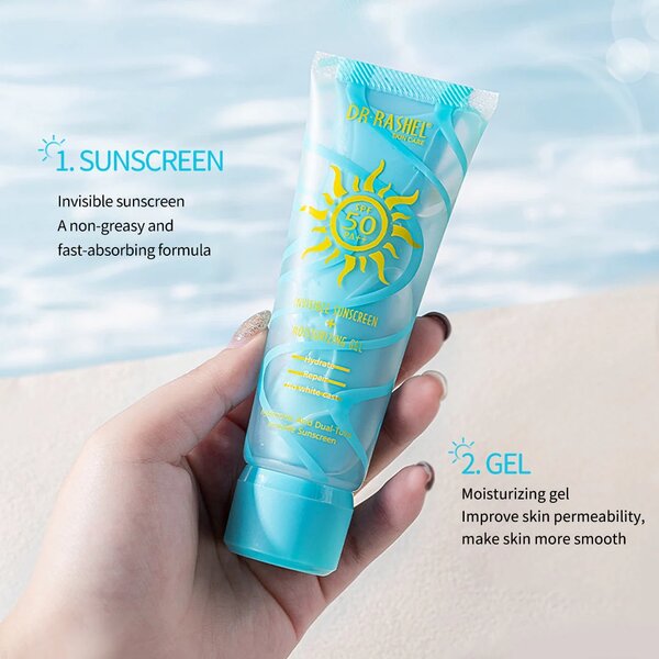 Dr Rashel - Hyaluronic Dual-Tube Sunscreen & Moisturizing Gel SPF 50+