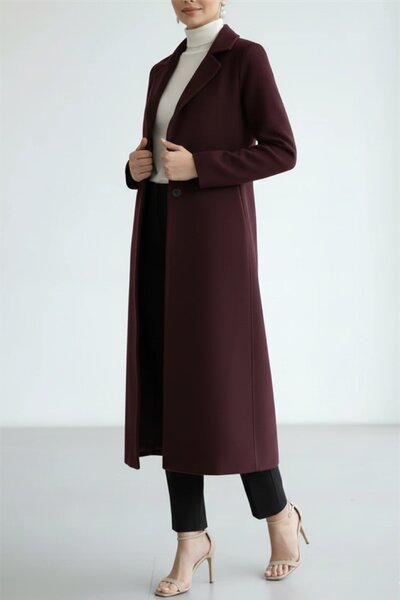 WOOL BLEND COAT(PLUM) - NV19D11