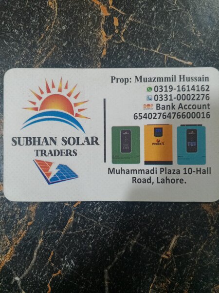Subhan solar Traders