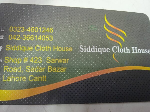 Siddiqui clothes 